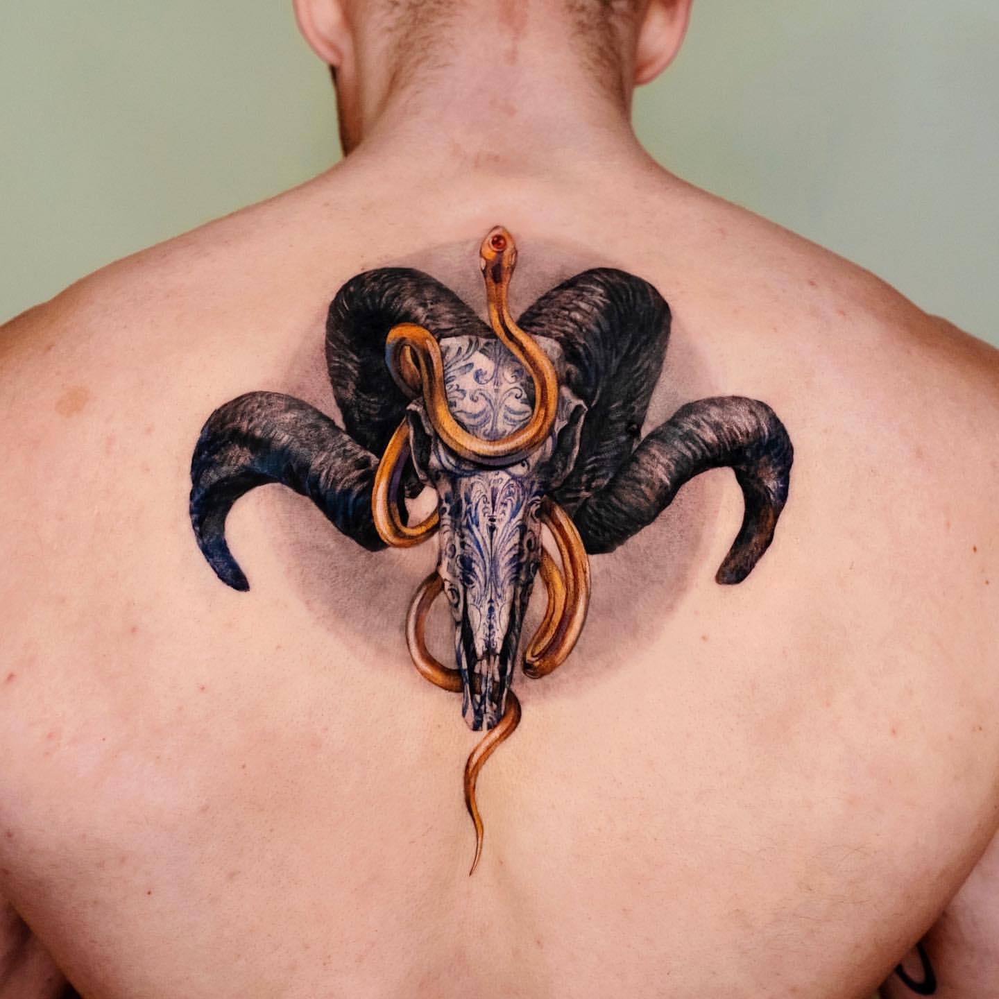 Spine Tattoos for Men 21