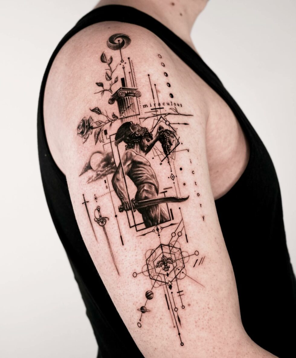 33 Captivating Half-Sleeve Tattoos for Men in 2024