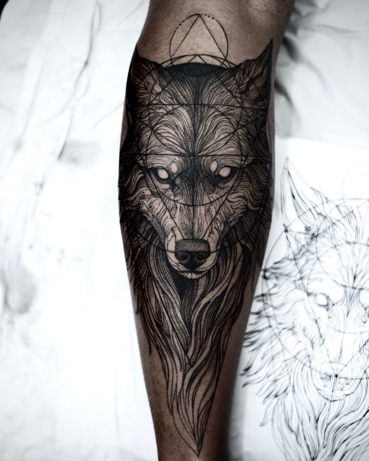 Wolf Tattoos for Men 17