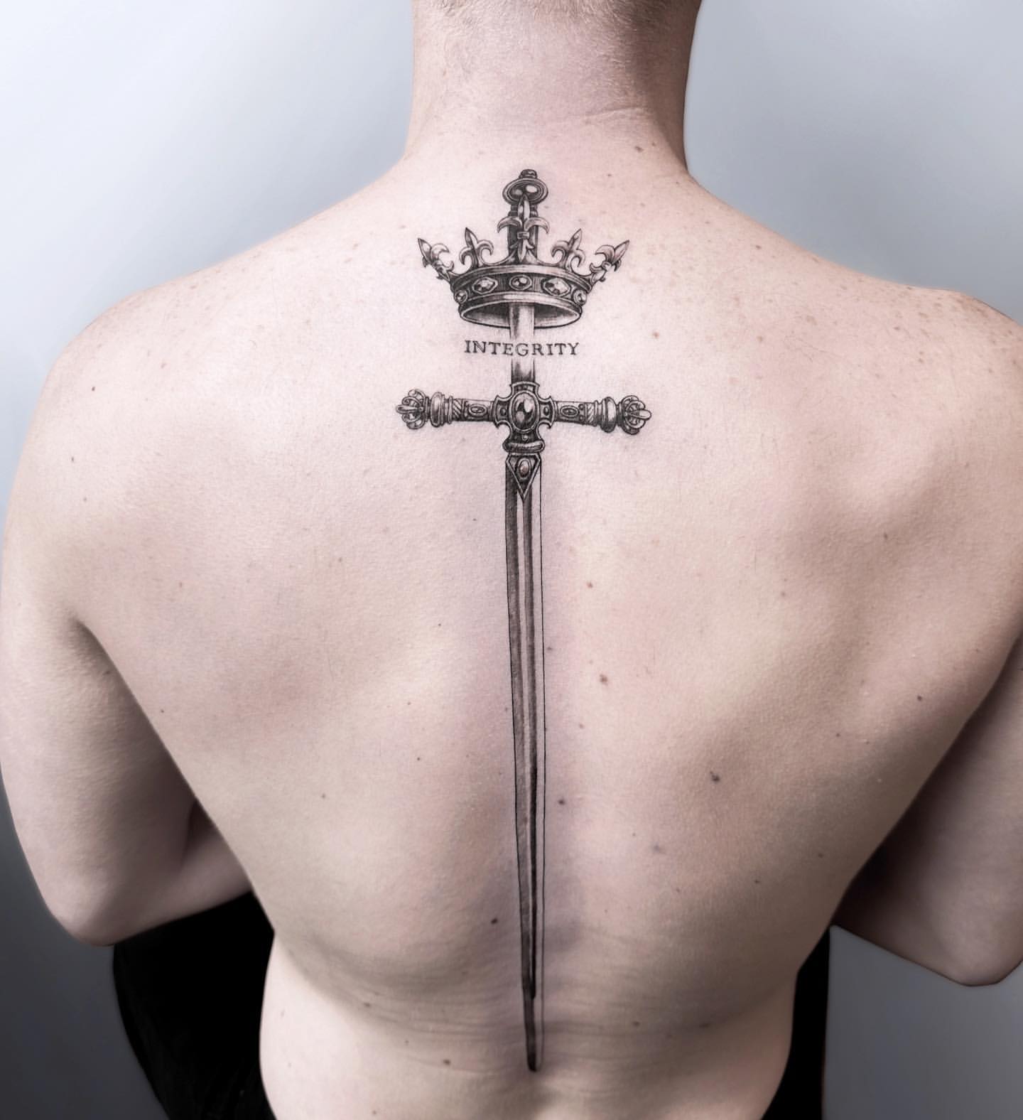 Spine Tattoos for Men 24