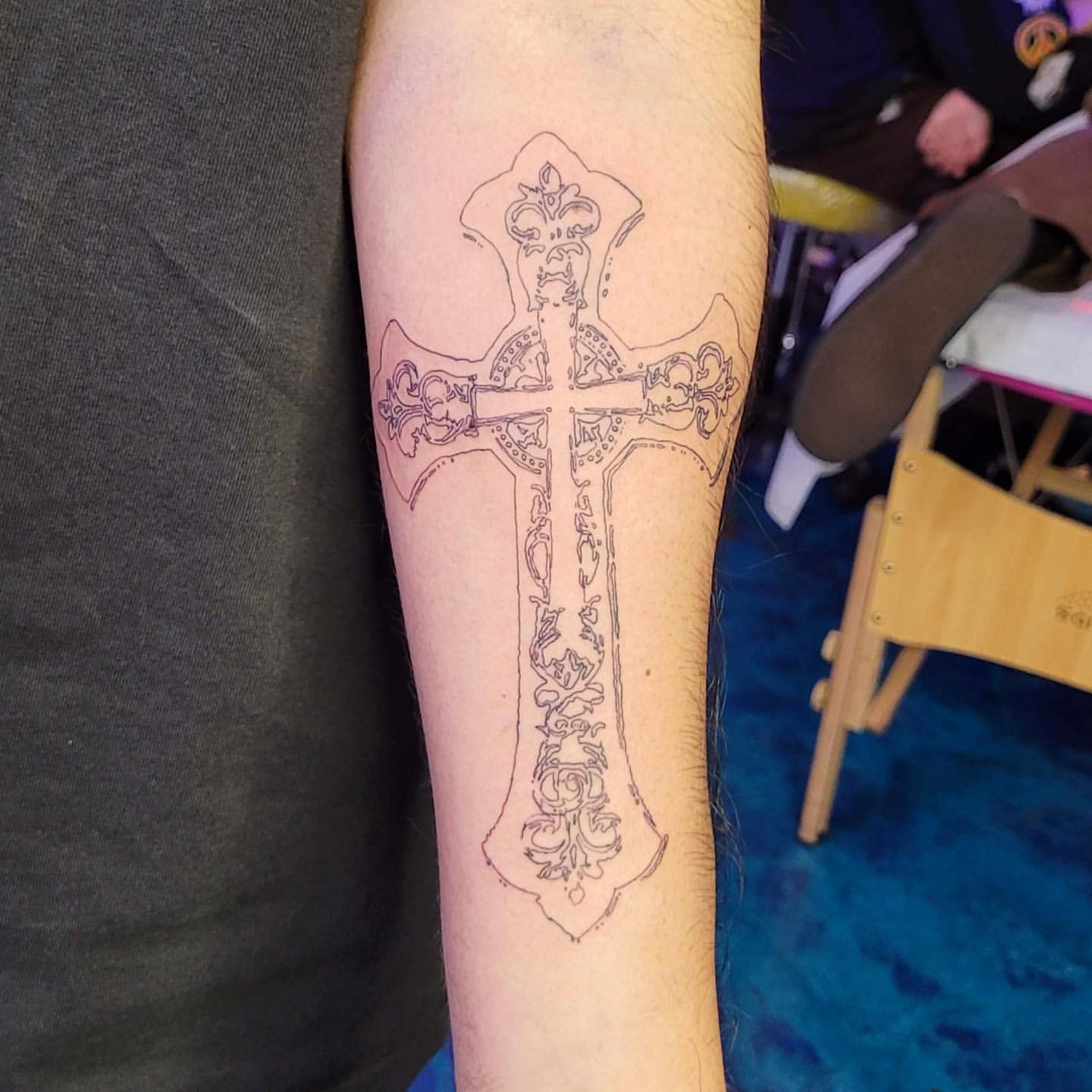 Holy Cross Design for Tattoo design 9746100 Vector Art at Vecteezy