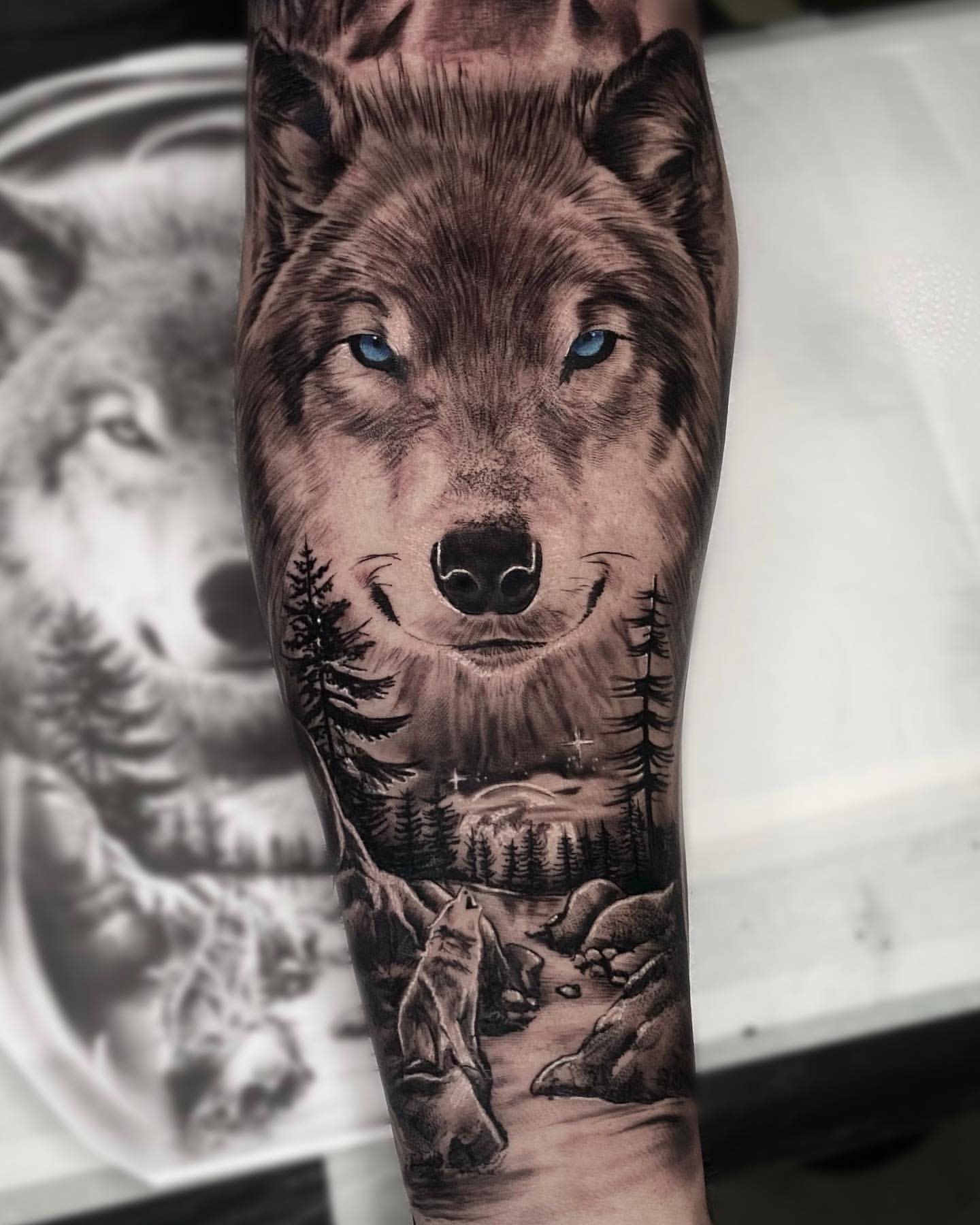 Wolf Tattoos for Men 21