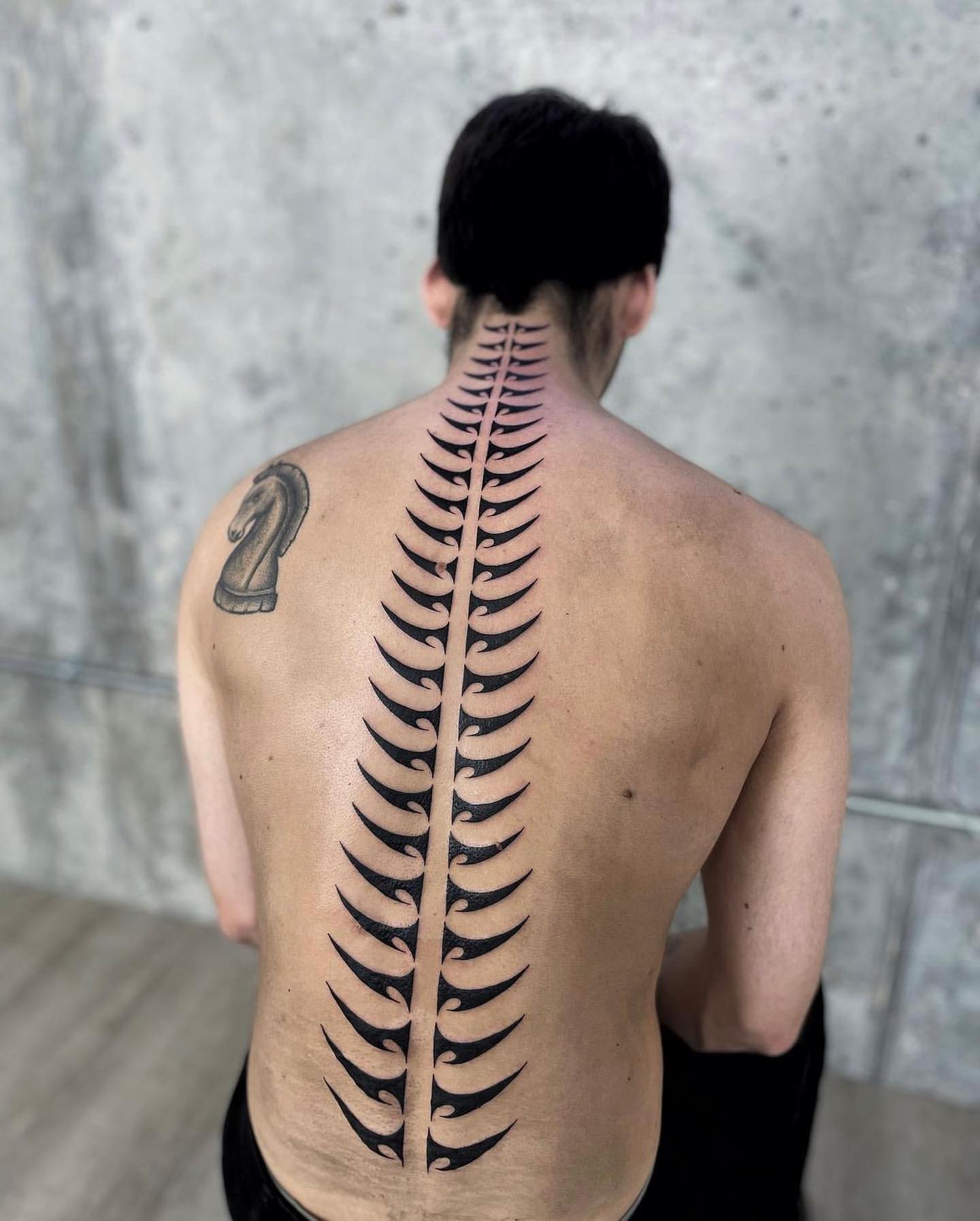Spine Tattoos for Men 25