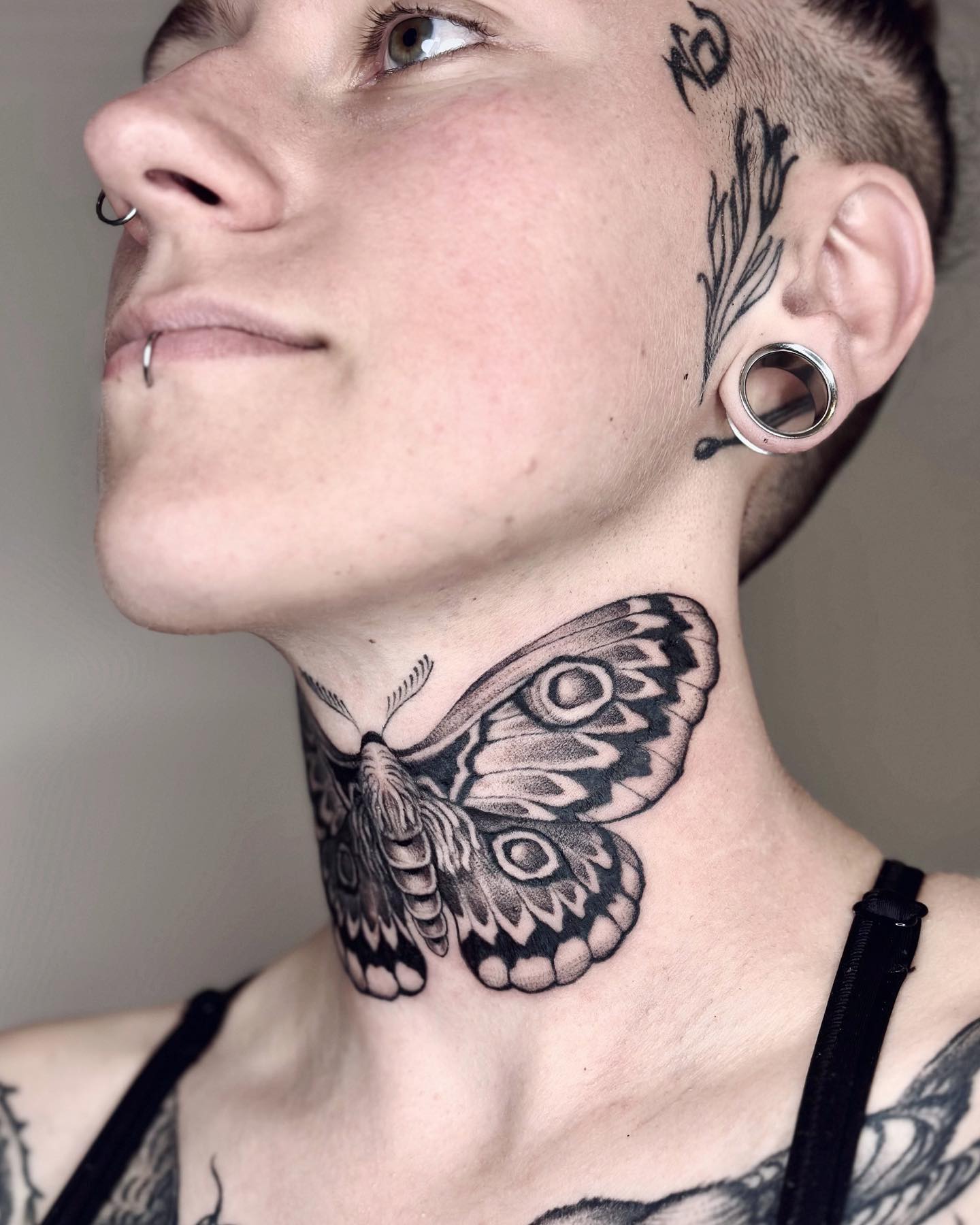 Throat Tattoos for Men 18