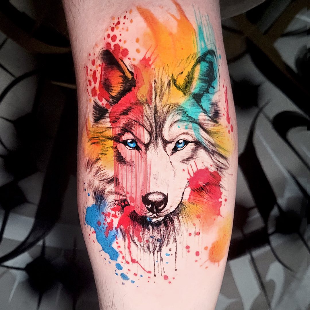 Wolf Tattoos for Men 23