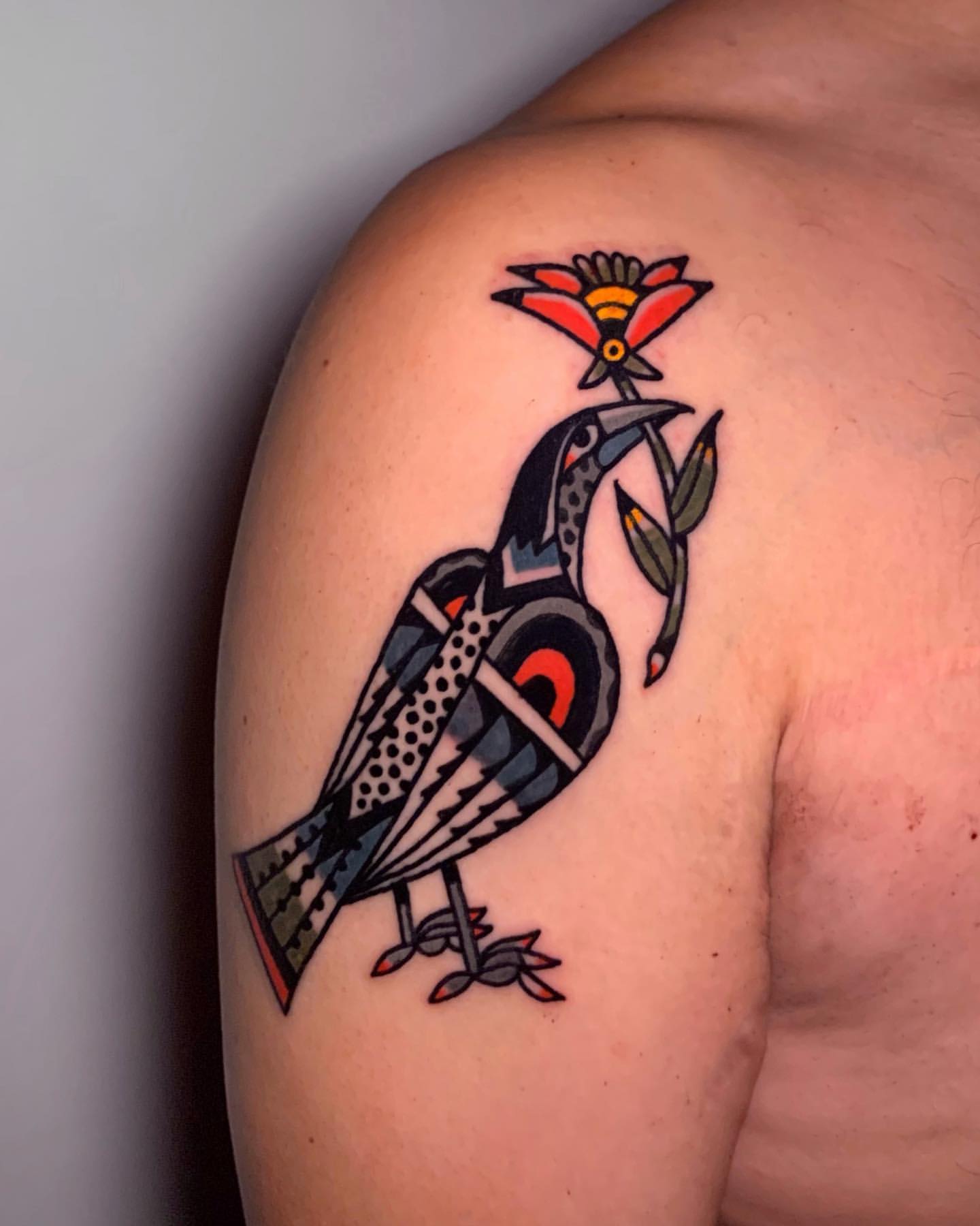 Poster Swallow bird tattoo - PIXERS.US
