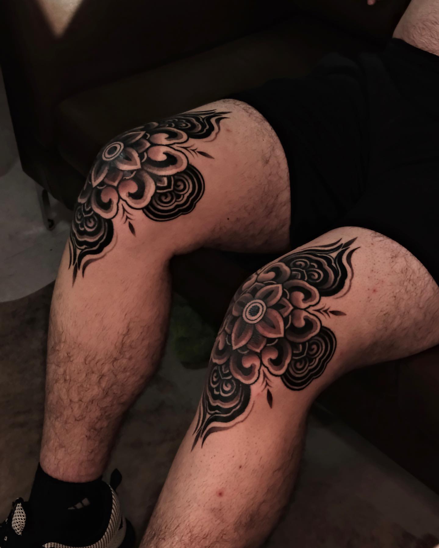 Knee Tattoos for Men 21