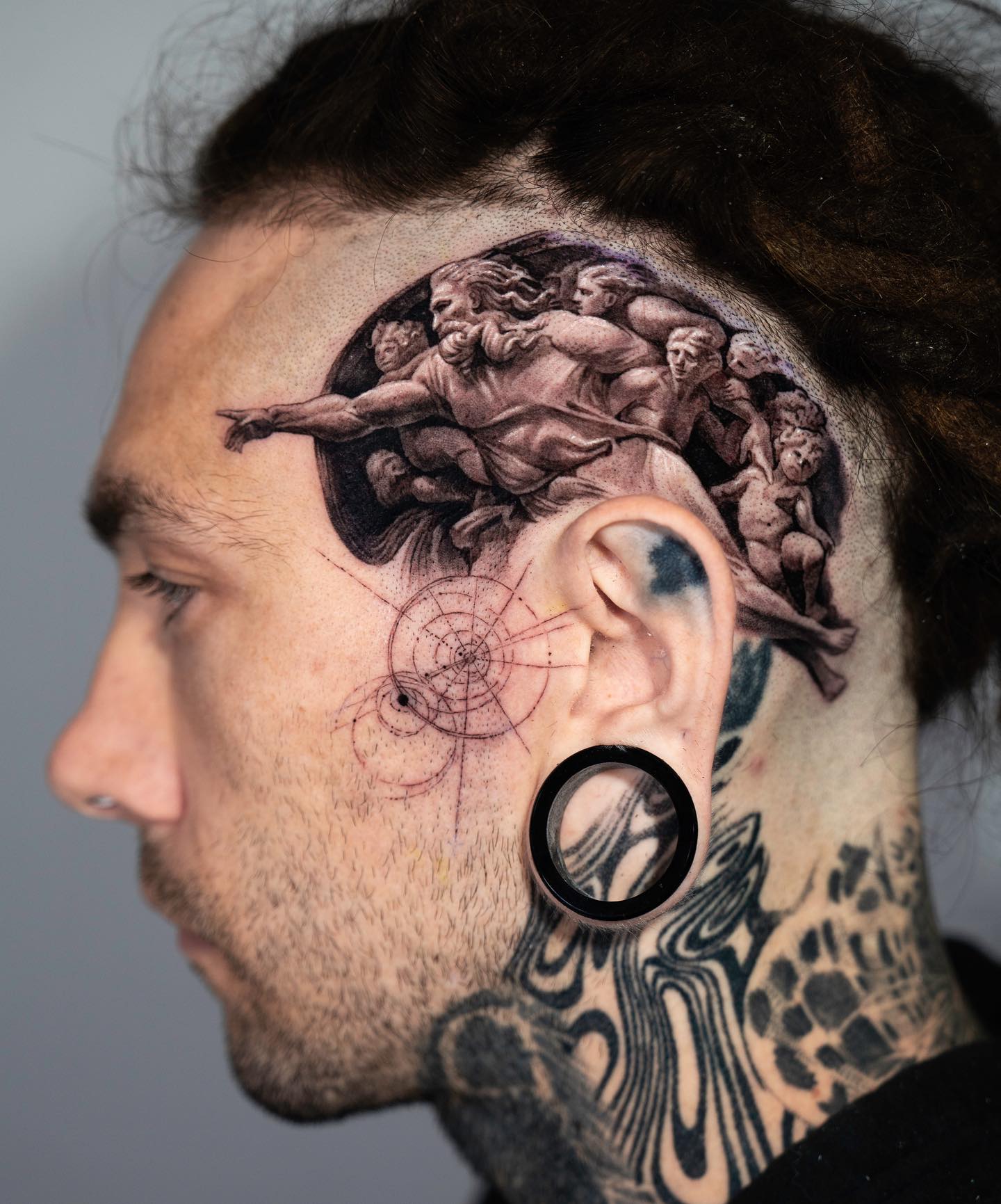 Behind the Ear Tattoos for Men 27