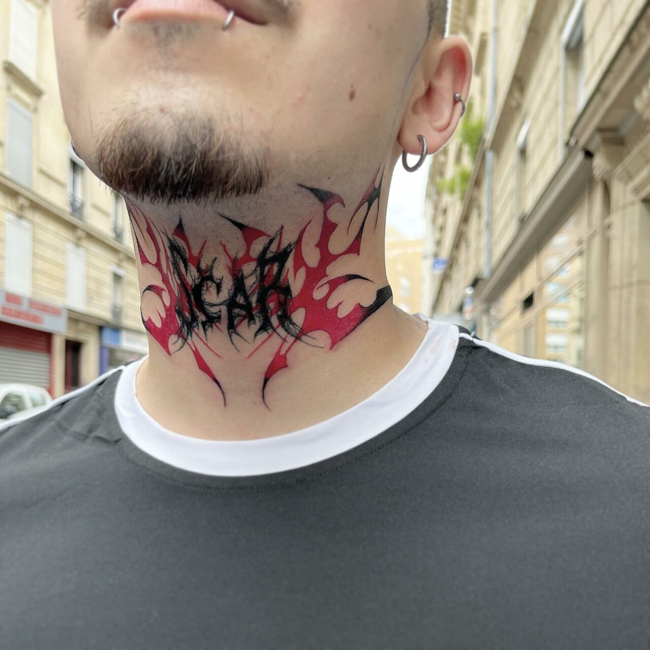 32 Eye-catching Throat Tattoos for Men in 2024