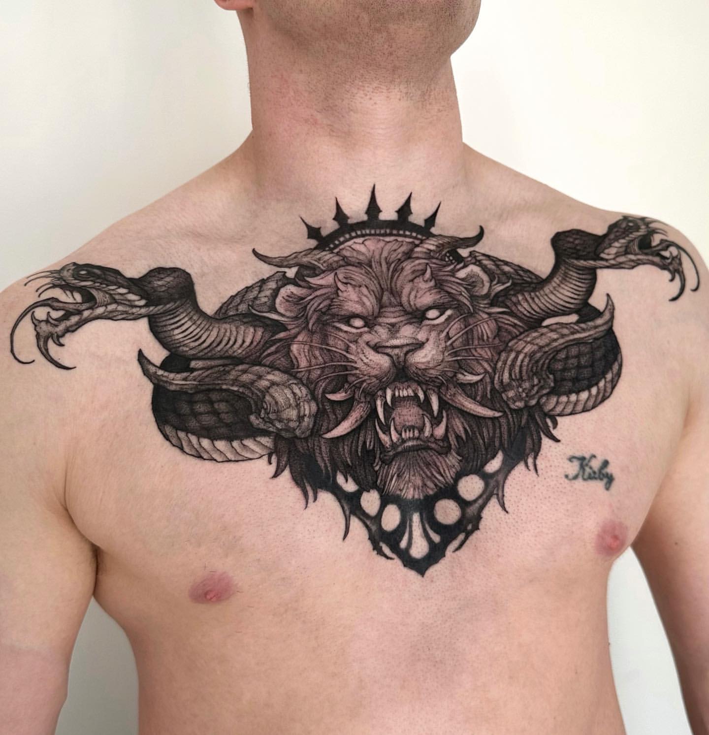 Lion King neck tattoo by Ashtonbkeje on DeviantArt