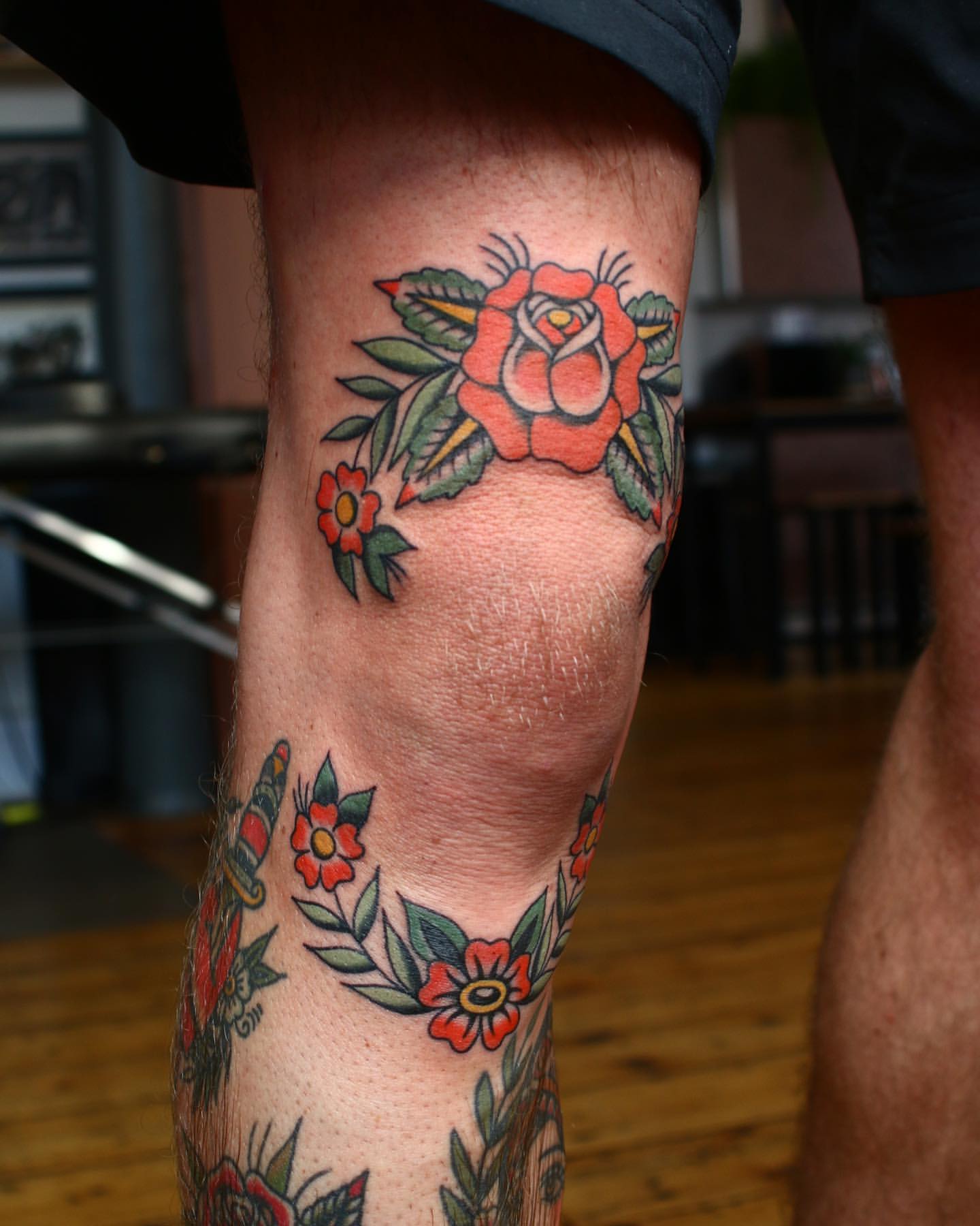Knee Tattoos for Men 25