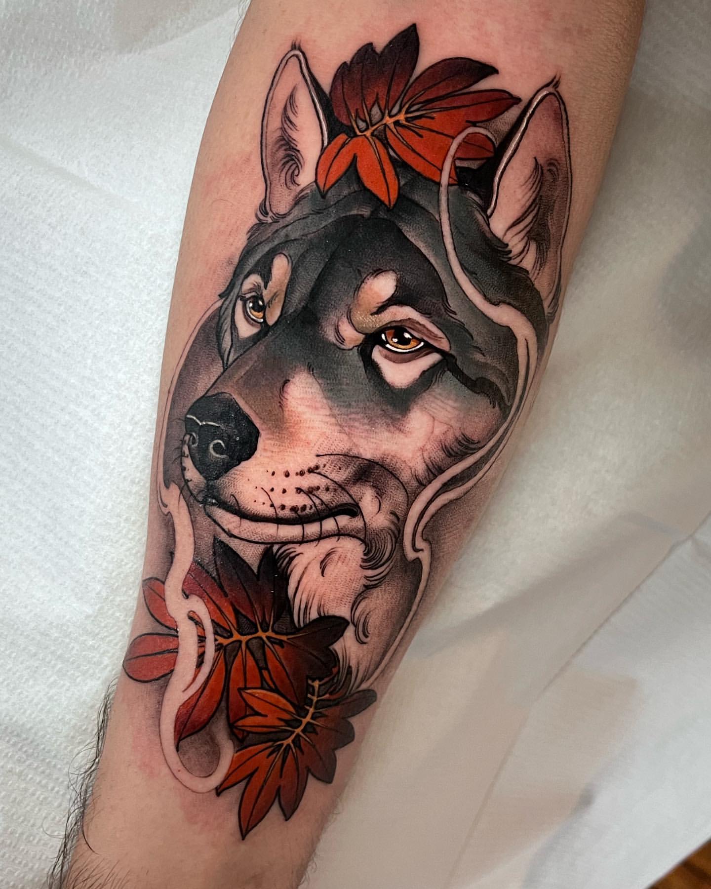 Wolf Tattoos for Men 29