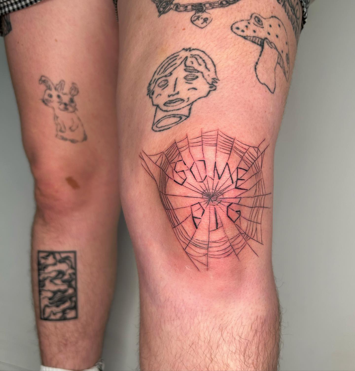 Knee Tattoos for Men 26