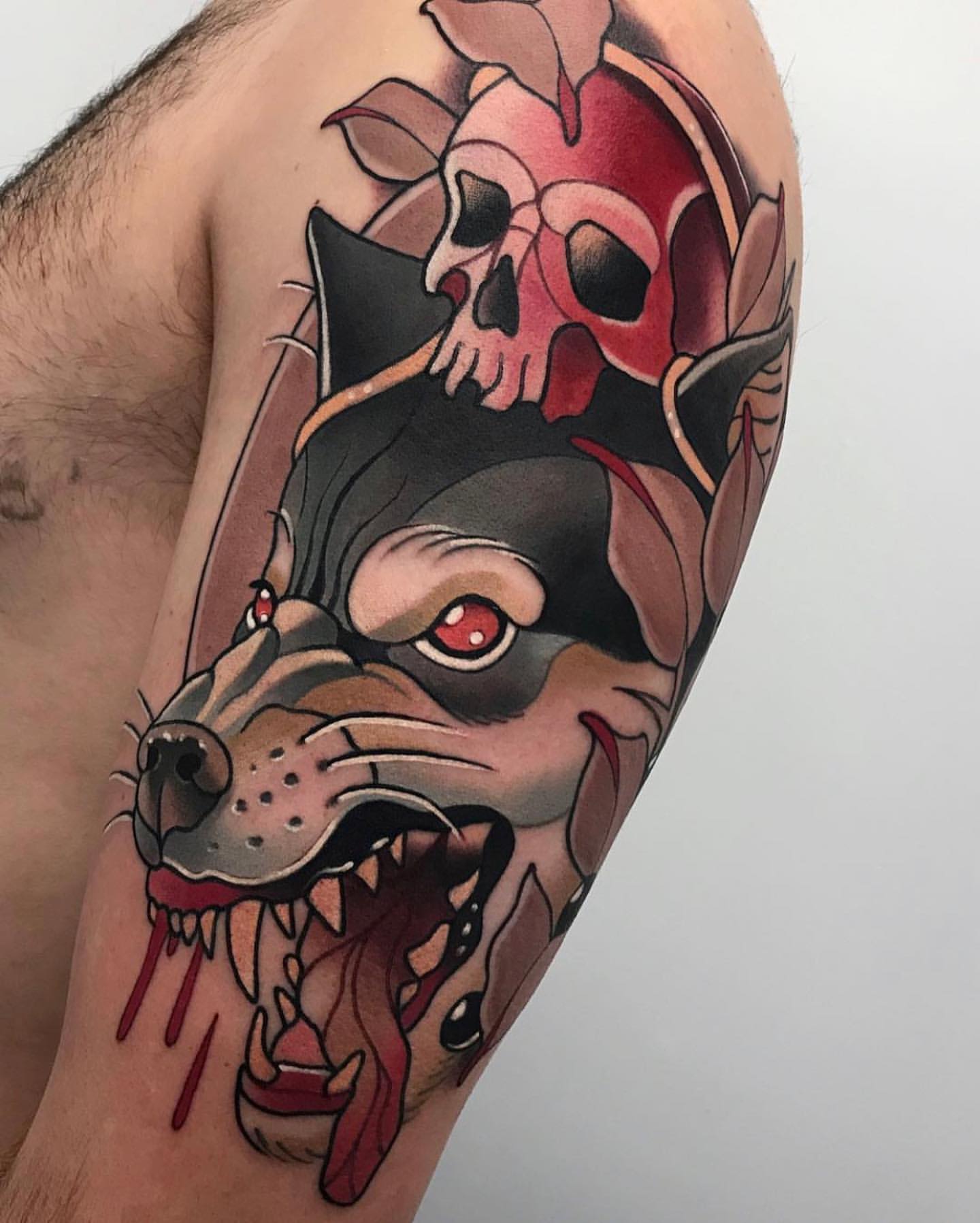 Wolf Tattoos for Men 33