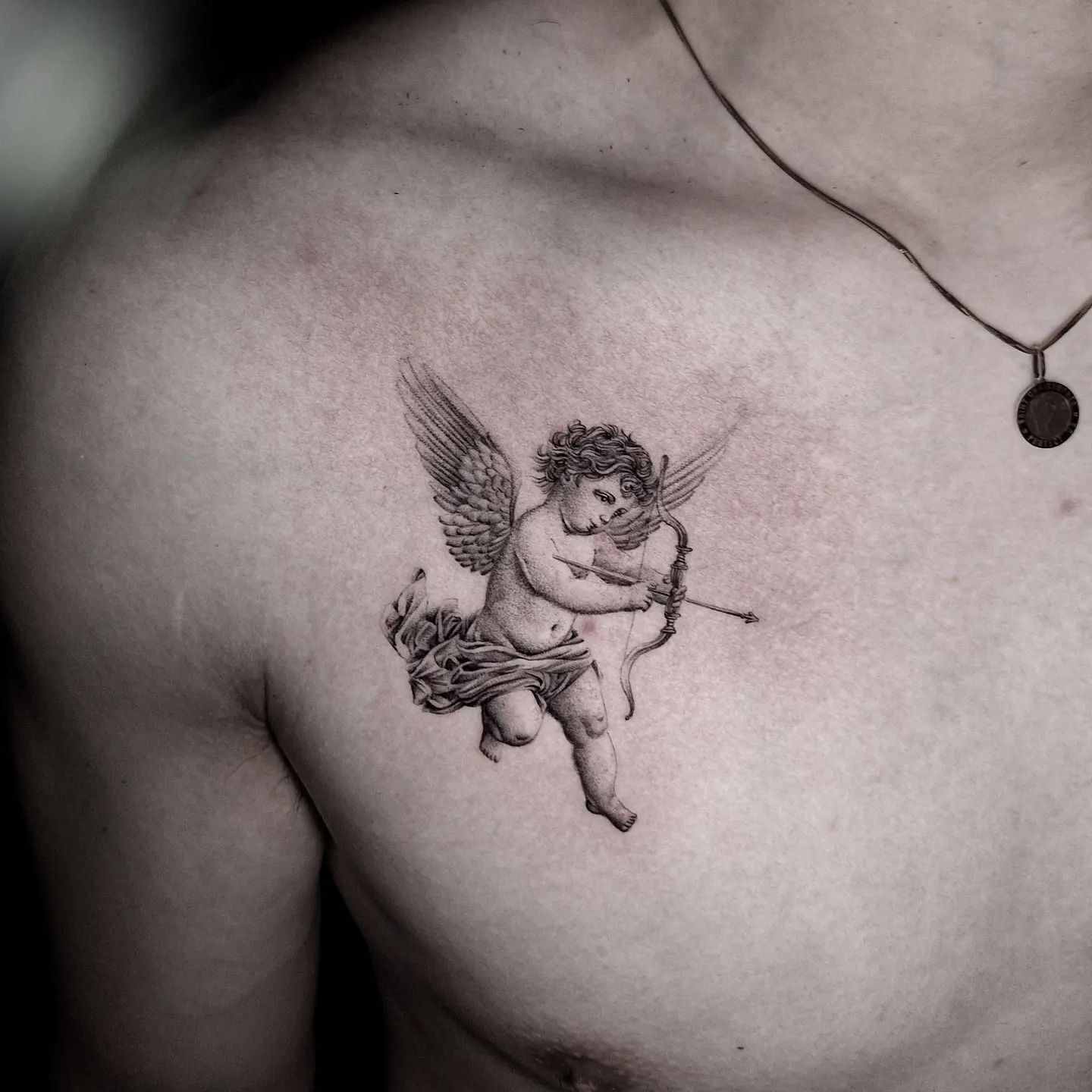 Rising Angel - Black and grey tattoo | JP Tattoo Art