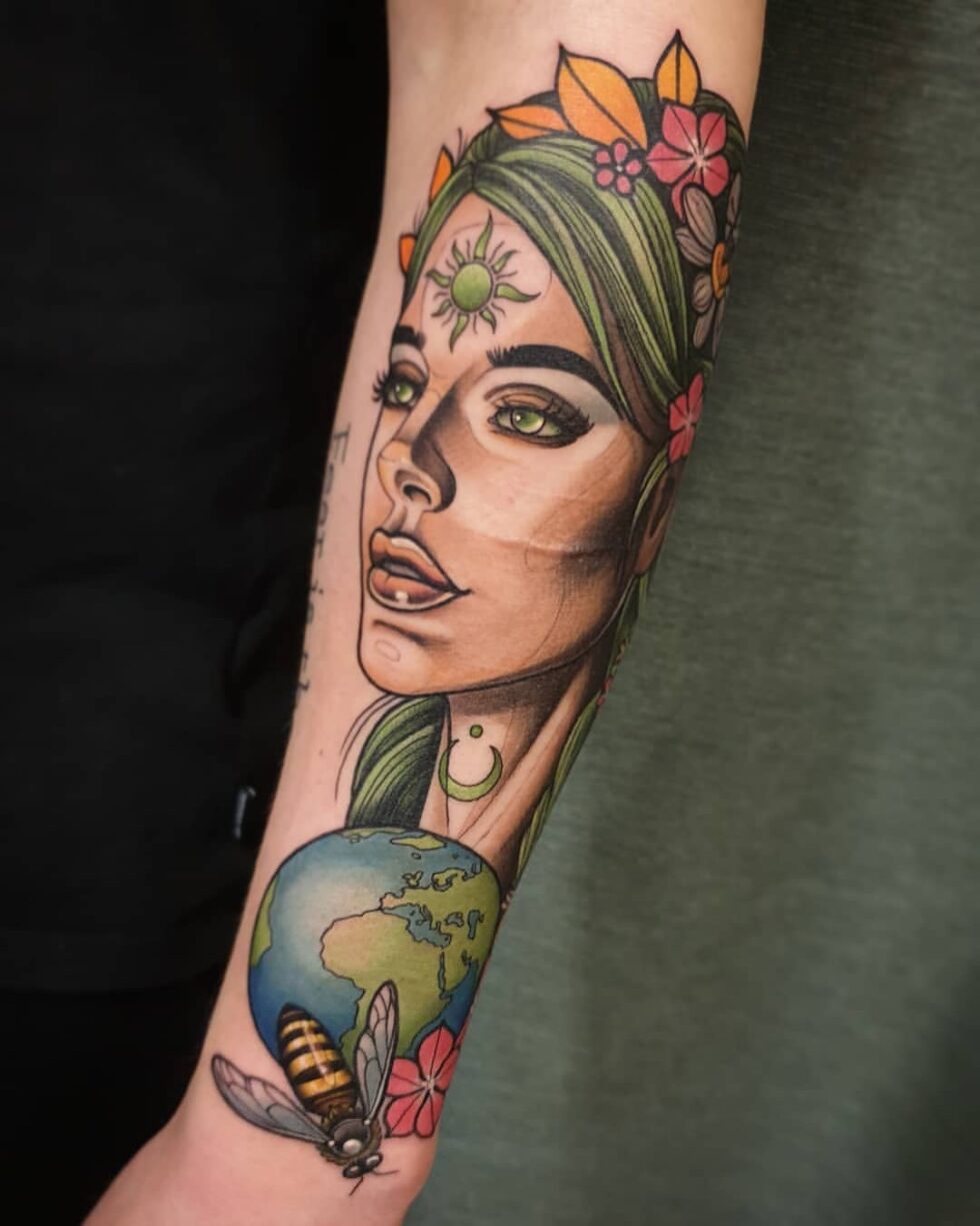 32 Captivating Mother Earth Tattoo Ideas for Women and Men in 2023
