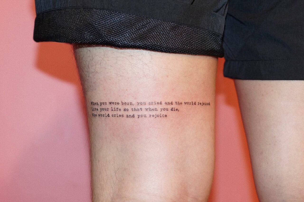 33 Quality Quote Tattoos for Men in 2023