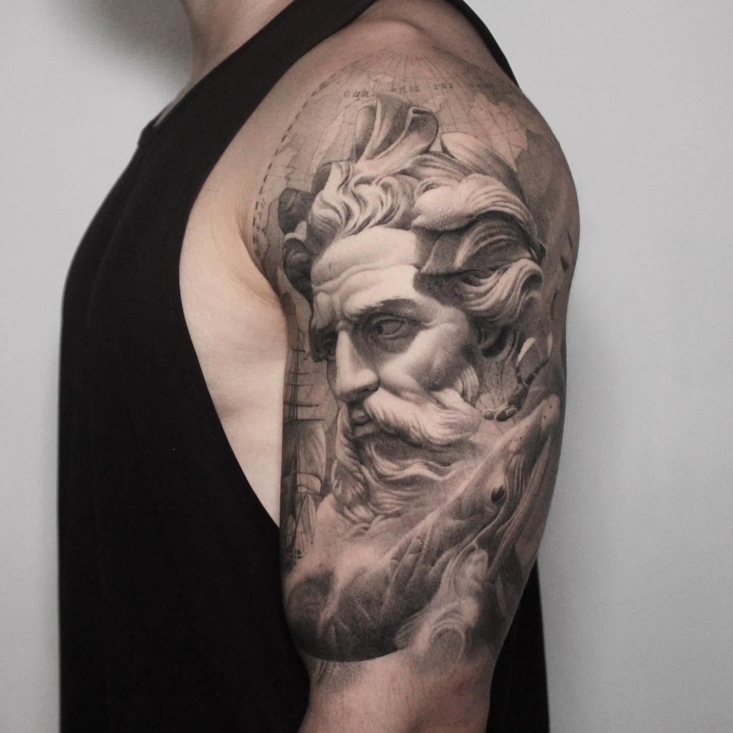 Poseidon Tattoo Ideas 3