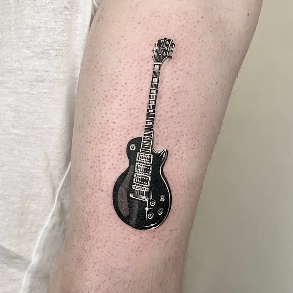 Start of my music sleeve Bret Hinds flying V by Shane Lindley at Blvd Tattoo  Co. : r/tattoos