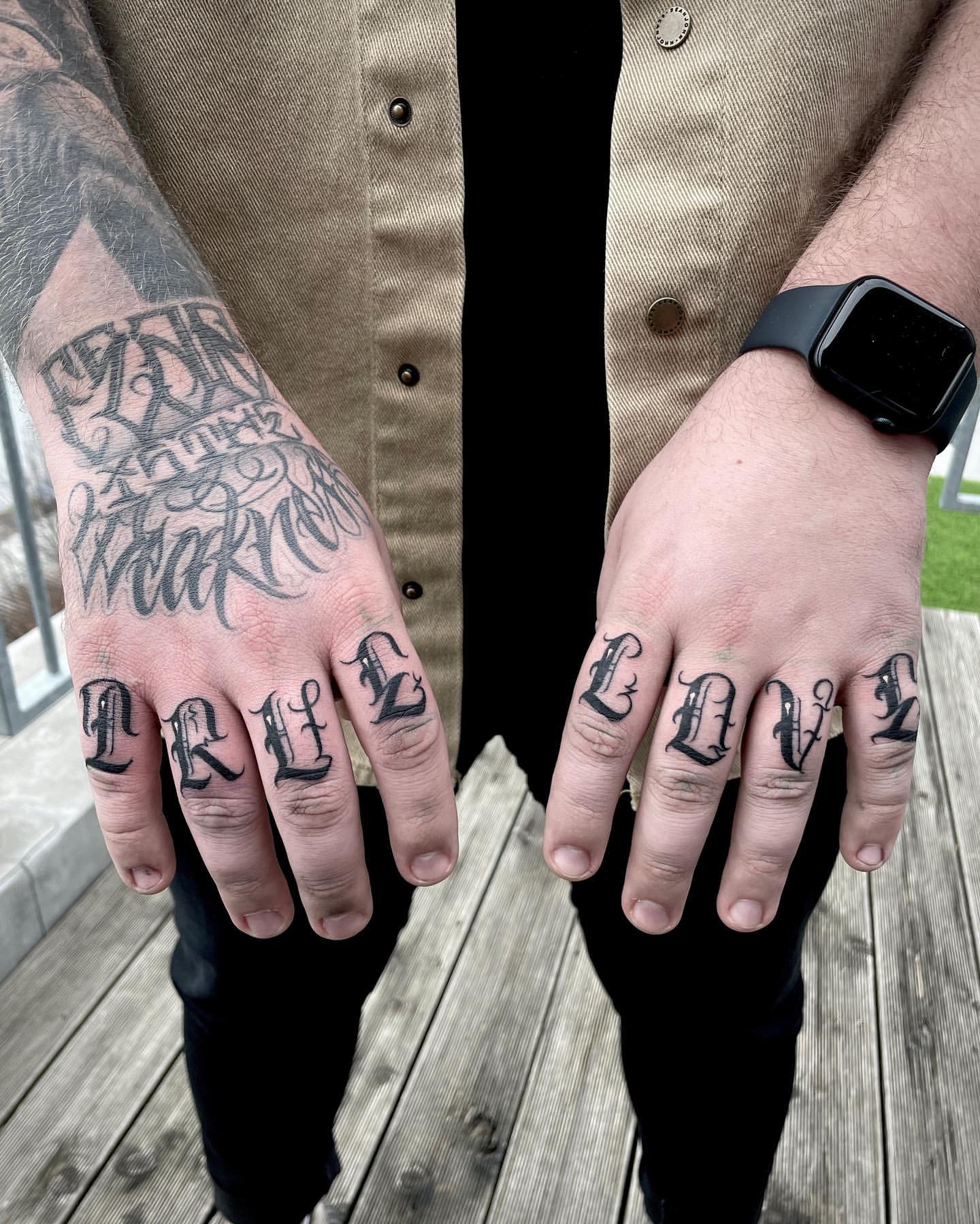 Zombie boy skull bones tattoo hand fingers | Hand tattoos, Angel tattoo  designs, Life tattoos