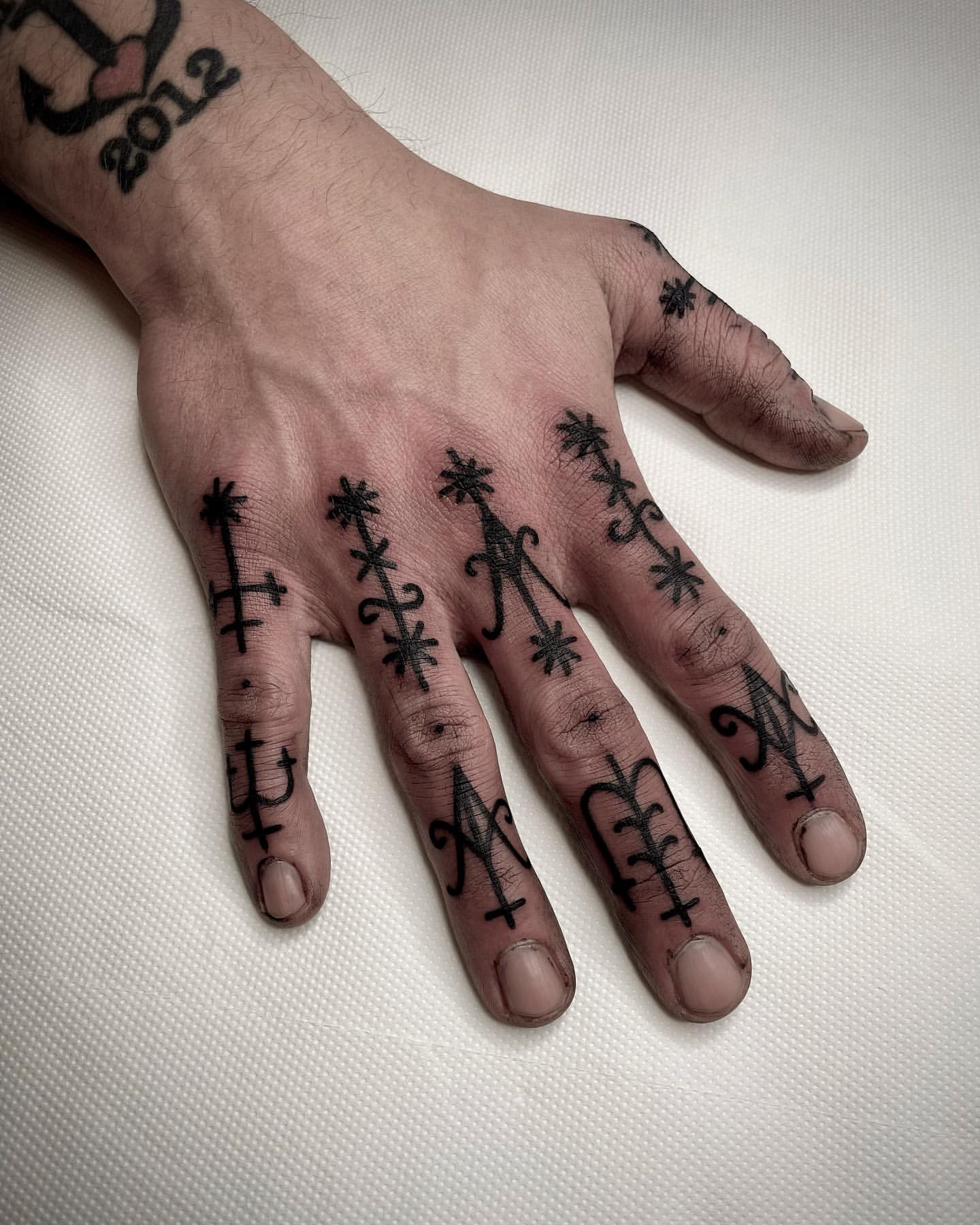 Finger Tattoos for Men 7
