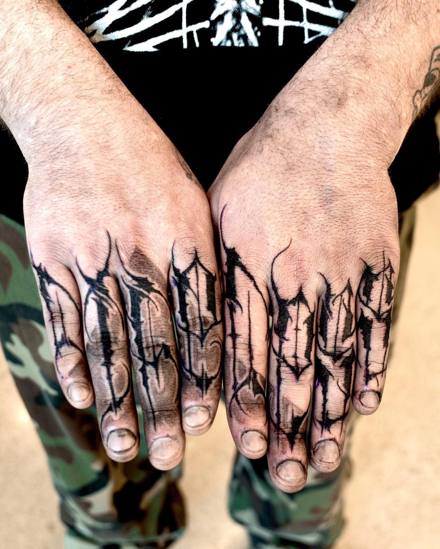 Finger Tattoos for Men 9