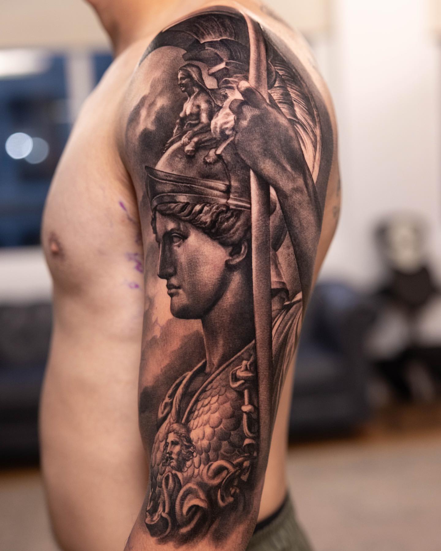 First tattoo and beginning of my greek god/goddess sleeve : r/TattooDesigns
