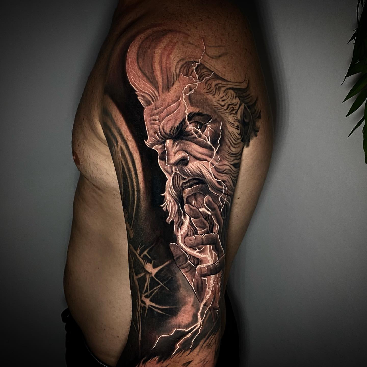 God Zeus x Spartan | Ancient Greek Themed Forearm Sleeve Done by Jimmy Toge  | By Two Guns Tattoo BaliFacebook