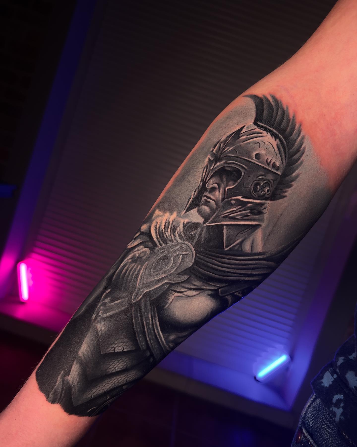 A Spartan tattoo is a badge of honor to represent the unbreakable spirit of  a true warrior! Artist: Piyush Kumar…, this is sparta tattoo